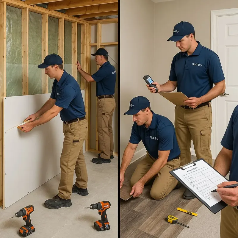 Repairs and Reconstruction process in Rosendale, WI
